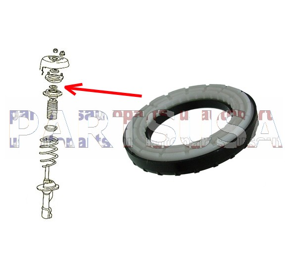 Łożysko górnego mocowania amortyzatora przedniego