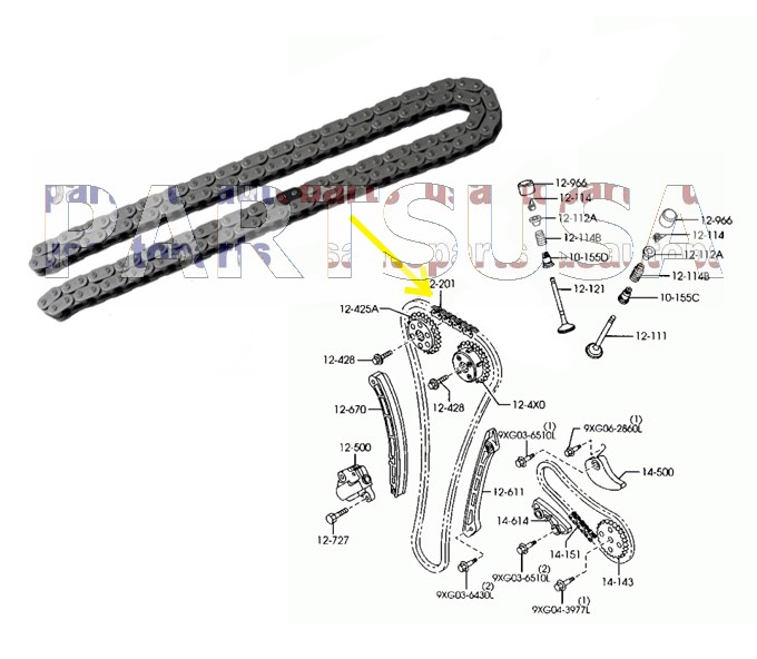 Łańcuch rozrządu L3K912201