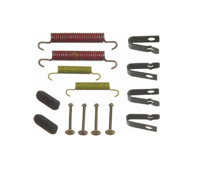 Zestaw do mocowania szczęk hamulca postojowego